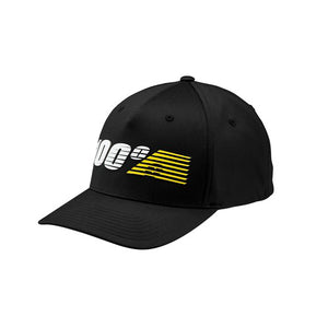 100% Starlight Flexfit Hat Black