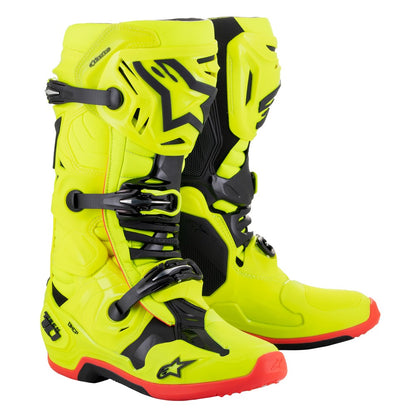 Alpinestars Tech-10 MX Boots - Yellow Fluoro