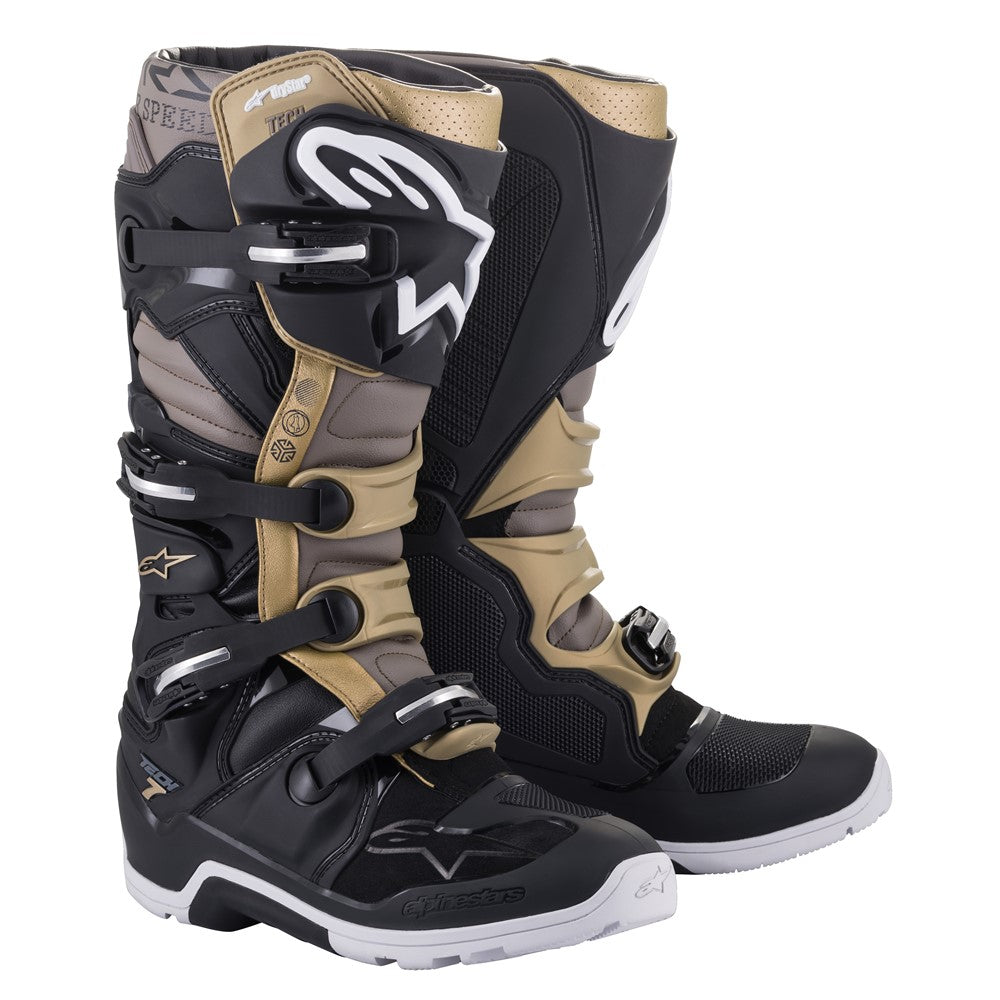 Alpinestars Tech-7 Enduro Drystar Boots : Black/Gold
