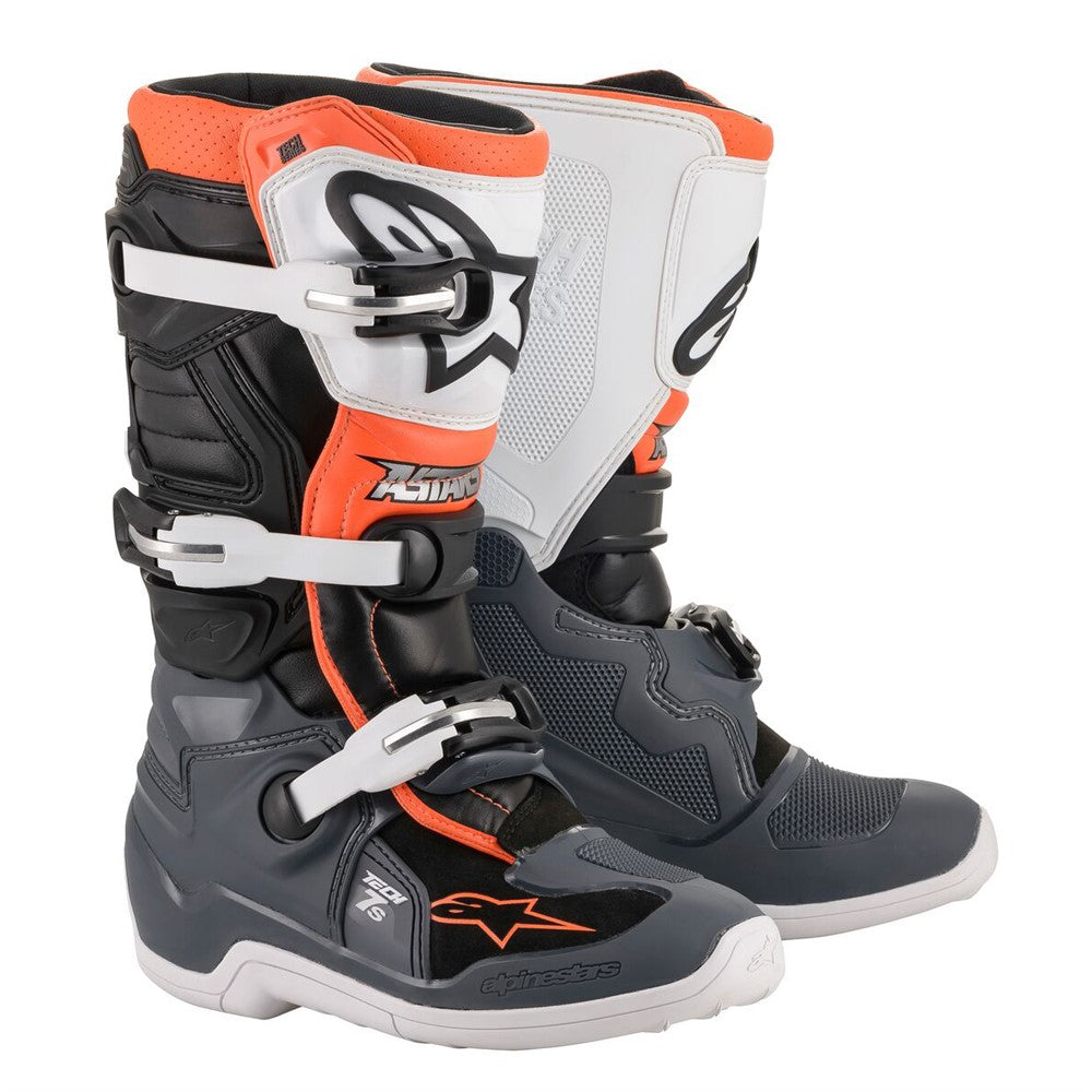 Alpinestars Tech-7S Youth MX Boots Black/Gray