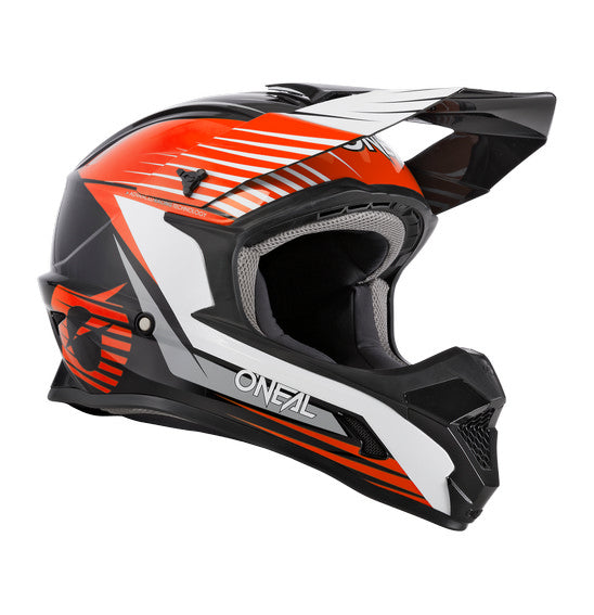 Oneal : Adult X-Large : 1 Series MX Helmet : Stream Black/Orange