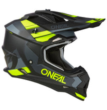 Load image into Gallery viewer, Oneal Adult 2X-Large MX Helmet - Spyde Black Grey Yellow