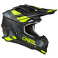 Oneal Adult X-Large MX Helmet - Spyde Black Grey Yellow
