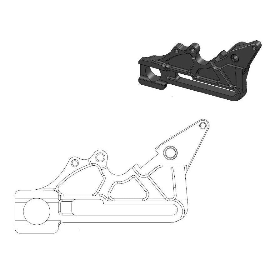 *REAR BRAKE ADAPTOR OVERSIZE MOTO MASTER HUSQVARNA TC125 TC250 FC250 FC350 FC450 16-20 FS450 15-18