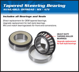 STEERING HEAD BEARING KIT ALL BALLS SUZUKI RM125 RM250 05-11 RMZ250 07-08  RMZ450 05-07