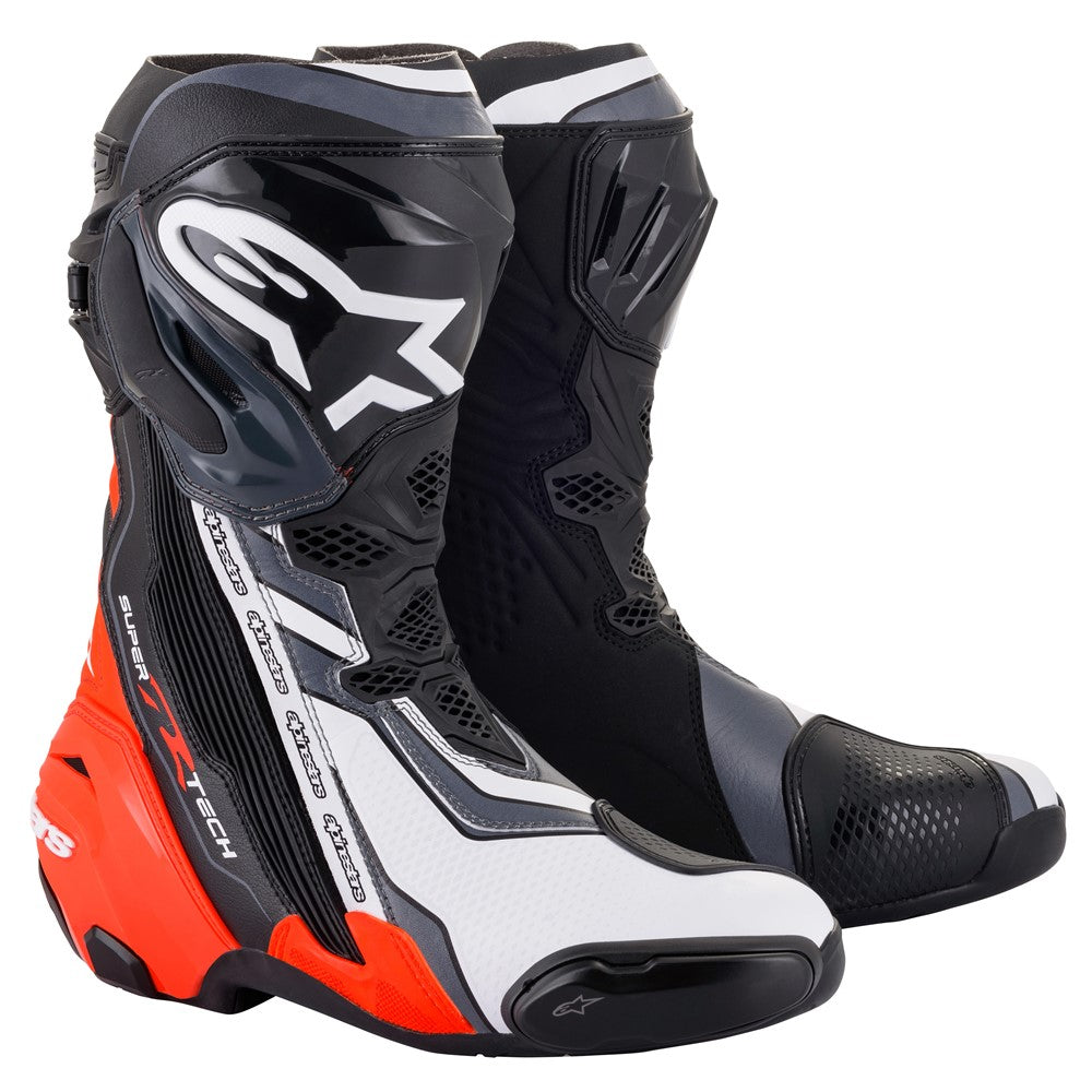 Alpinestars Supertech R Boots - Black Red White Gray