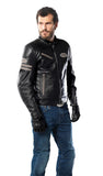 Spidi Ace Leather Jacket - Black / Tan
