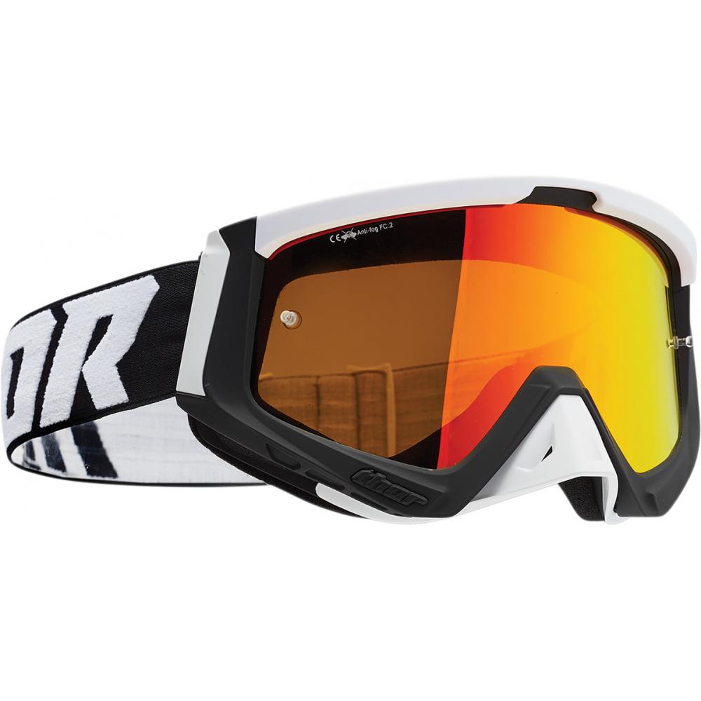 Thor Adult Sniper MX Goggles - Black White S22