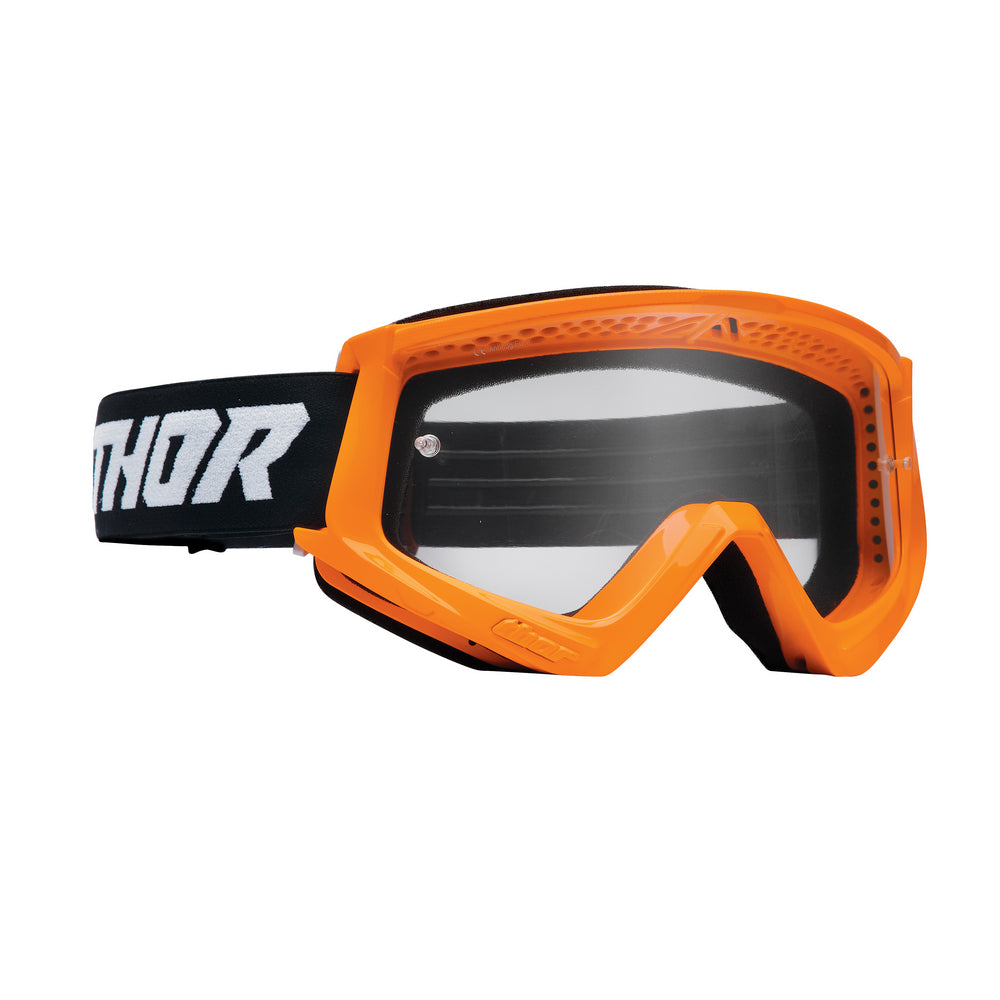 Thor Youth Combat MX Goggles - Flo Orange Black S22