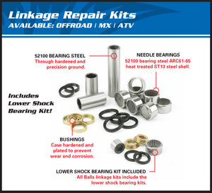LINKAGE KIT ALL BALLS SUZUKI RM125 RM250 96-97