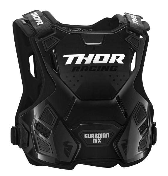 Thor Youth 2XS/XS Chest Protector - Black - 18-27kg