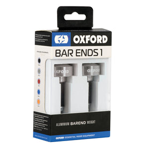 Oxford Handlebar Ends - Pair - Silver
