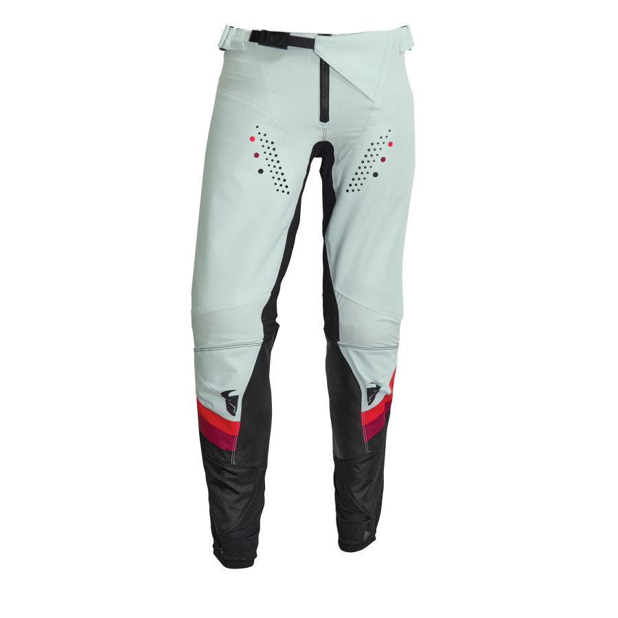 Thor Womens MX Pants S23 PULSE REV BLACK/LIGHT MINT