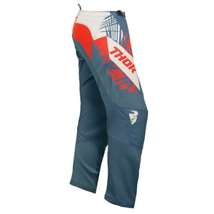 Thor Sector Womens MX Pants - Split Blue Steel/Vintage White