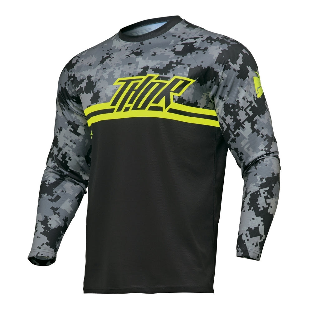 Thor Sector Adult MX Jersey - Digi Black/Camo