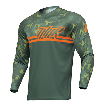 Thor Sector Adult MX Jersey - Digi Green/Camo