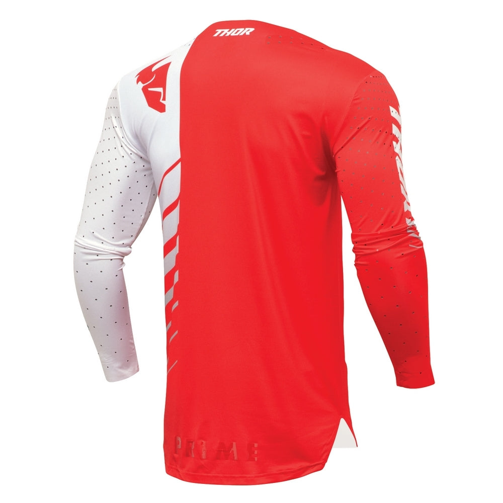 Thor Prime Adult MX Jersey - Analog Red/White