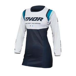 Thor Womens Pulse MX Jersey - Rec Midnight White - S22