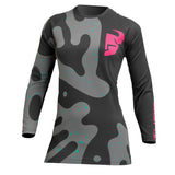 Thor Sector Womens S23 MX Jersey - Dis Gray/Pink