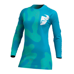 Thor Sector Womens S23 MX Jersey - Dis Teal/Aqua