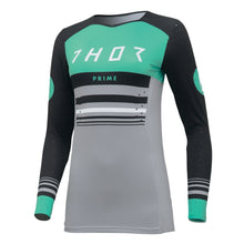 Load image into Gallery viewer, Thor Prime Womens MX Jersey - Blaze Black/Mint