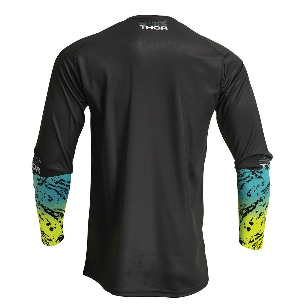 Thor Sector Youth S23 MX Jersey - Atlas Black/Teal