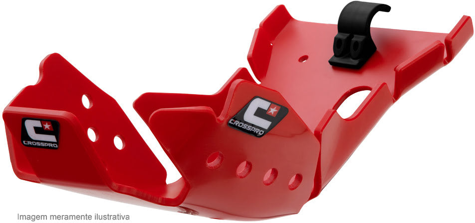 Crosspro DTC Plastic Bash Plate Red - Honda CRF450X