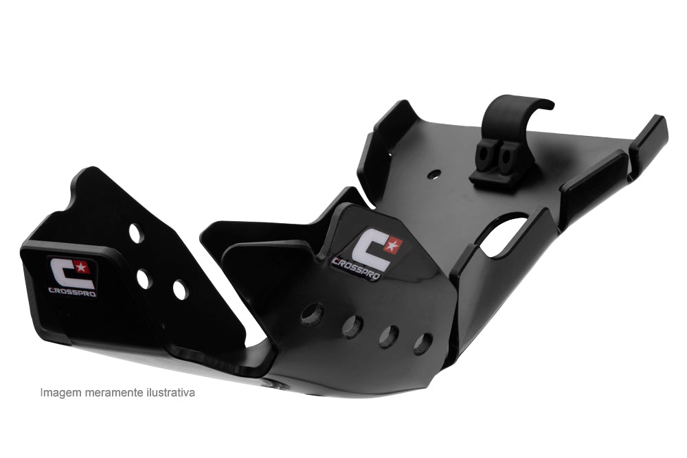 Crosspro Plastic DTC Skid Plate Black - HUSQVARNA FE450 FE501 KTM 450EXCF 500EXCF 500XCFW