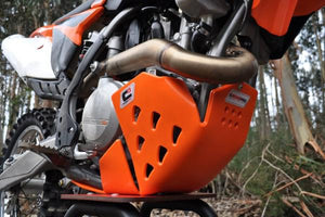 Crosspro Plastic DTC Skid Plate Orange - KTM HUSQVARNA