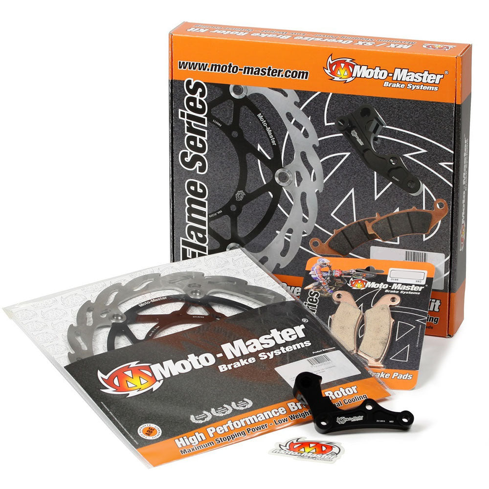 Moto Master Flame Brake Disc - Kawasaki KX85 KX100 - 260mm Oversized Kit