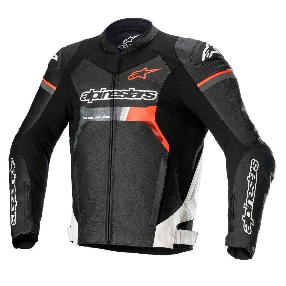 Alpinestars GP Force Leather Jacket - Black White Red