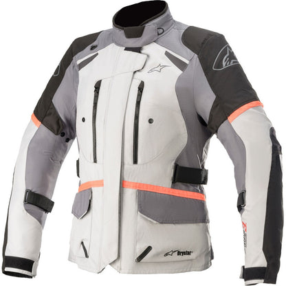 Alpinestars Stella Andes v3 Drystar Jacket Ice Gray/Gray/Coral