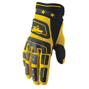 THOR S23 MX GLOVES HALLMAN DIGIT - BLACK/YELLOW