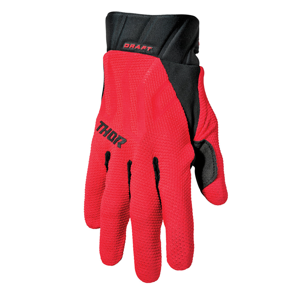 Thor Draft Adult MX Gloves - RED/BLACK