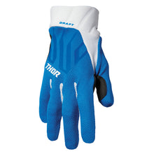 Load image into Gallery viewer, Thor Draft Adult MX Gloves - BLUE/WHITE