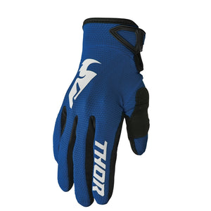 Thor Sector Adult MX Gloves - NAVY