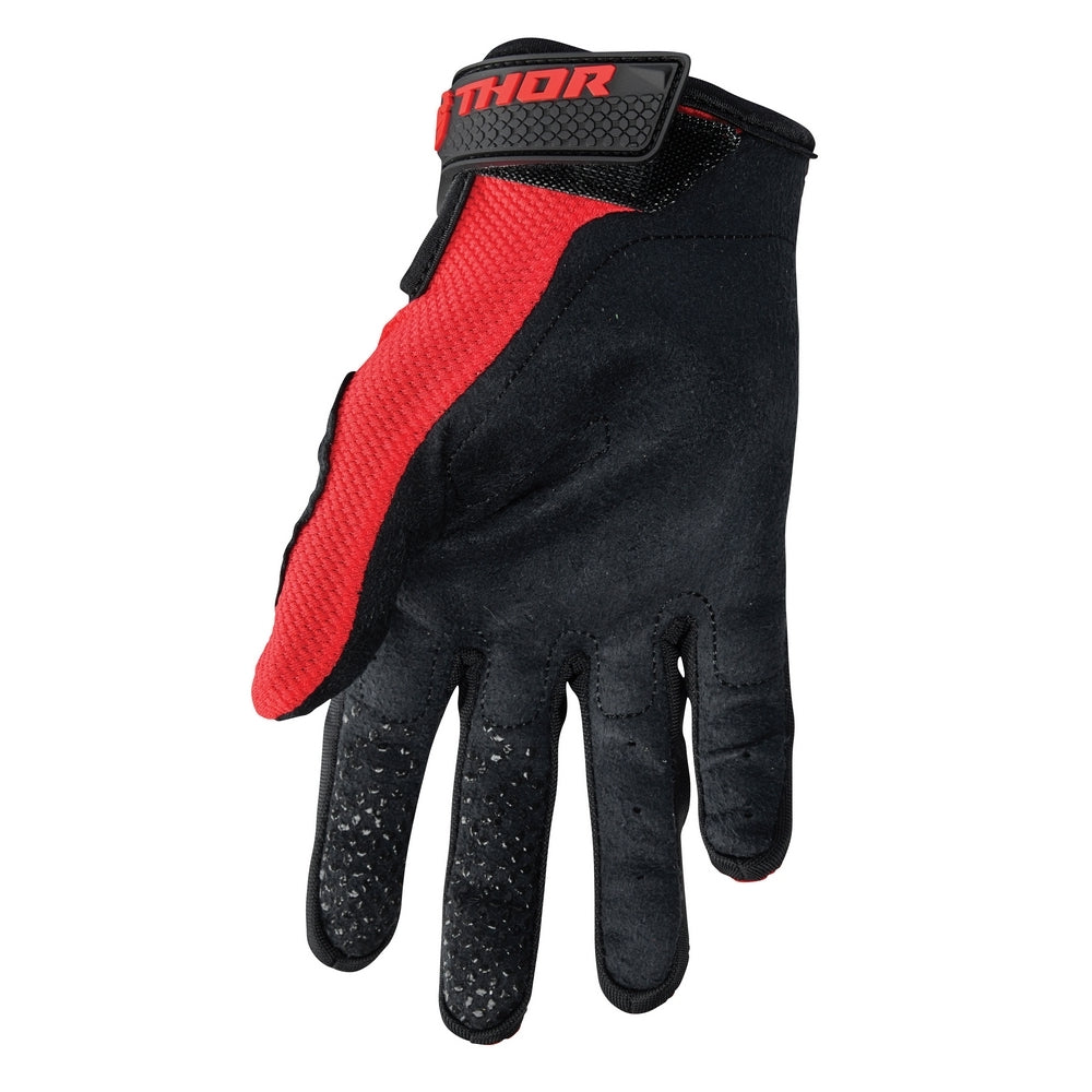 THOR ADULT S23 MX GLOVES - SECTOR RED/WHITE