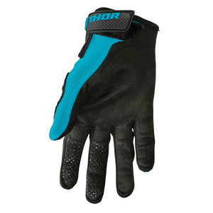 THOR ADULT WOMENS MX GLOVES S23 - SECTOR AQUA/WHITE