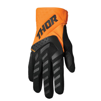 Thor Youth Spectrum MX Gloves - Orange Black - S22