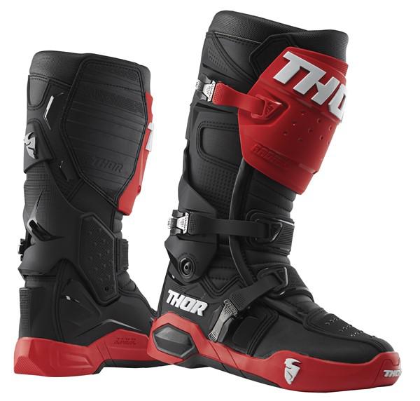 Thor Radial Adult MX Boots - Red/Black