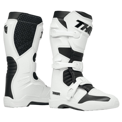 Thor Blitz XR Adult MX Boots - White/Black