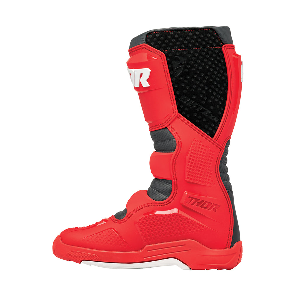 Thor Blitz XR Adult MX Boots - Red/Charcoal