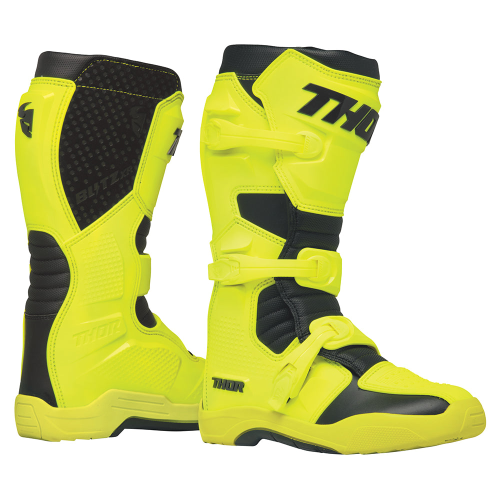 Thor Blitz XR Adult MX Boots - Acid/Black