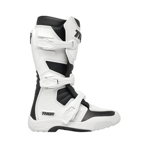 Thor Blitz XR Youth MX Boots - White/Black