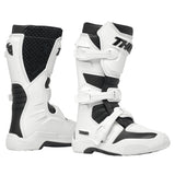 Thor Blitz XR Youth MX Boots - White/Black
