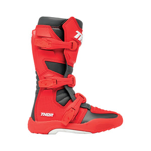 Thor Blitz XR Youth MX Boots - Red/Charcoal