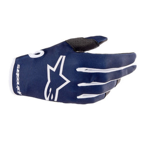 Alpinestars Radar Adult MX Gloves - Night Navy/White