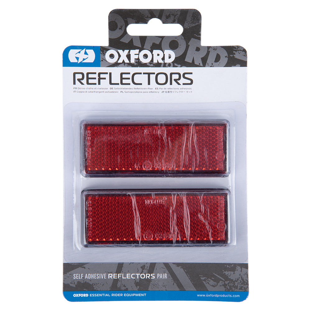 Oxford Self-Adhesive Rectangle Reflectors - Pair