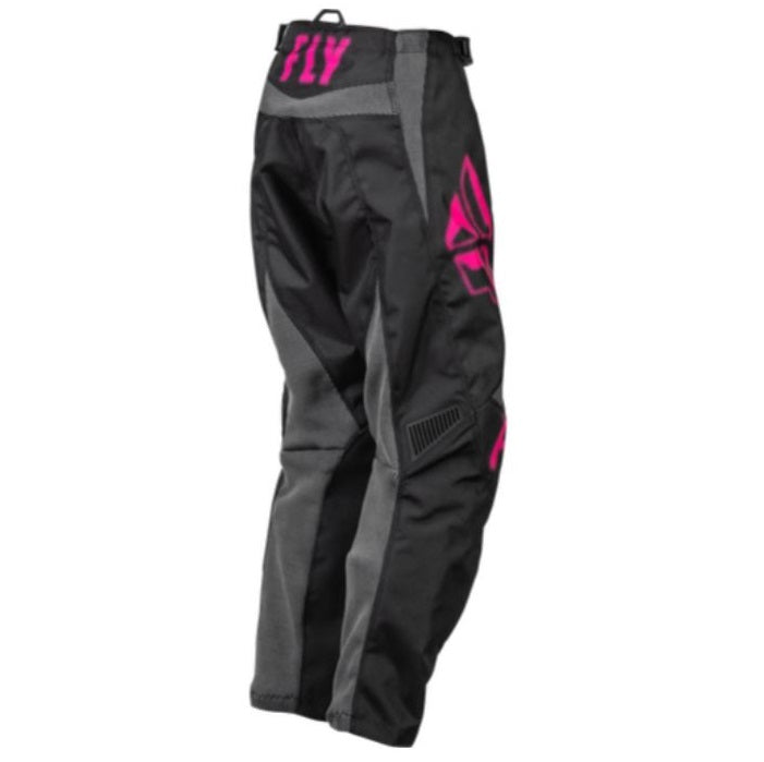 Fly : Youth 18" : F-16 MX Pants : Black/Pink : 2023