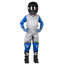 Load image into Gallery viewer, Fly Youth X-Large : F16 MX Jersey : Grey/Blue : 2023